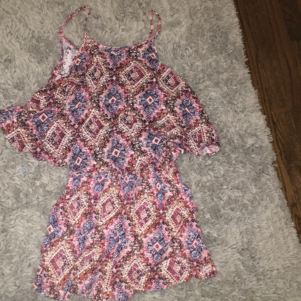 Tribal print romper